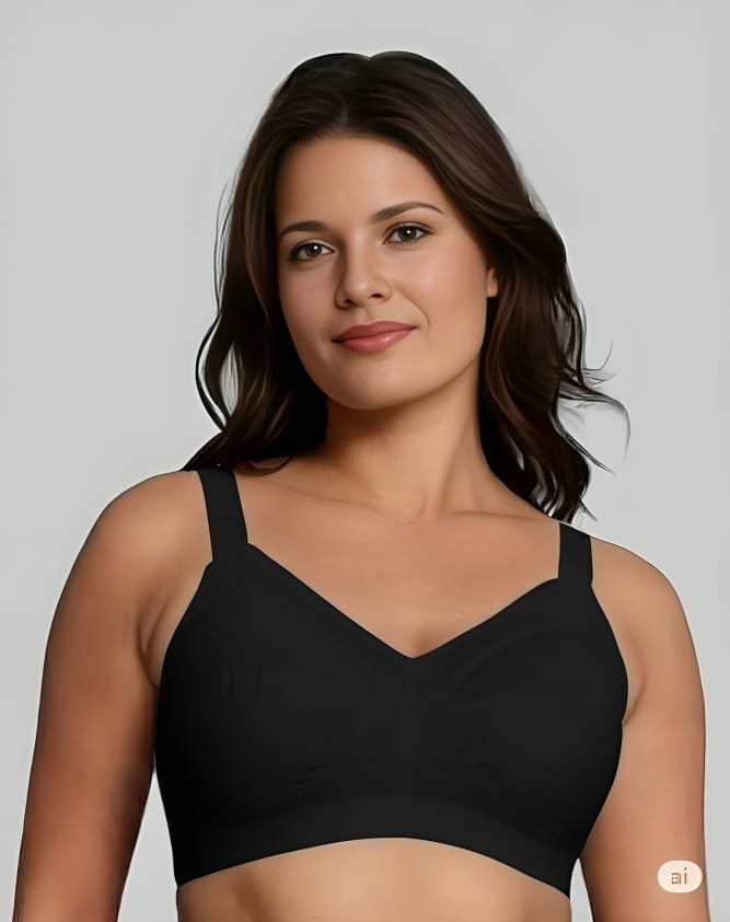 Double Layered Full Figure  Cotton Bra for All-Day Comfort & Support Plus Sizes